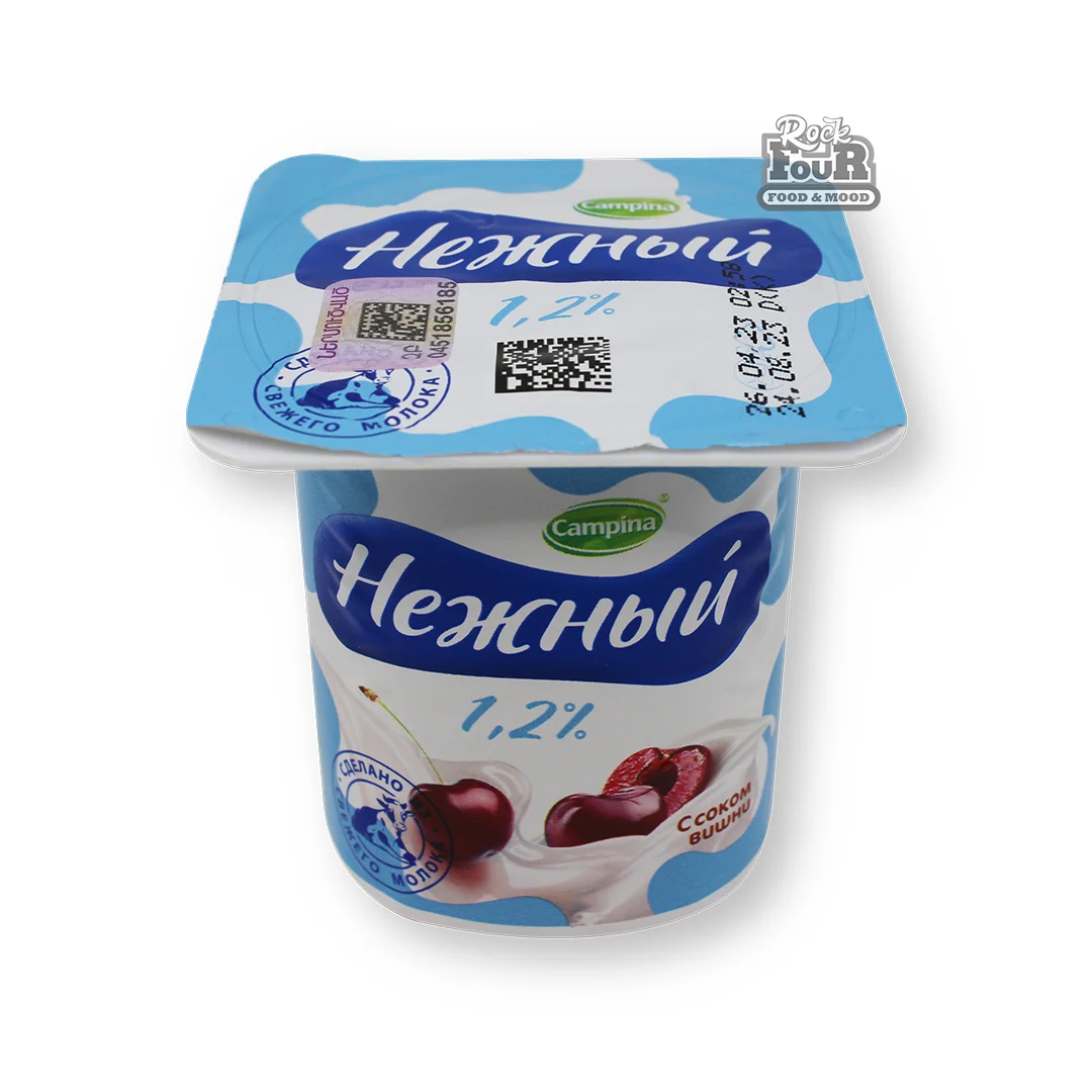 Yogurt product with cherry juice "Nezhniy"1.2% 100g
